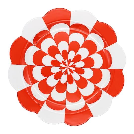 Jonathan Adler x Michaels 10" Red Wave Melamine Plates, 4ct.